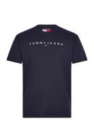 Tjm Reg Linear Logo Tee Ext Tommy Jeans Navy