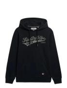 Heritage Brand Relaxed Hood Superdry Black