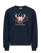 Kogyda Life Xmas L/S O-Neck Box Swt Kids Only Navy