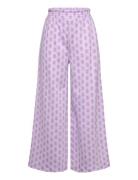 Trousers Crinkled Jersey Smock Lindex Purple