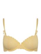 Wire Bra Broderie Anglais Lindex Yellow