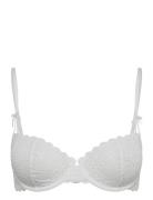 Wire Bra Broderie Anglais Lindex White