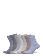 Sock 7 P Blue Neutral Colours Lindex Blue