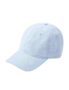 Cap Roundpeak Linen Lindex Blue