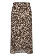 Skirt Midi With Wrap Lindex Brown