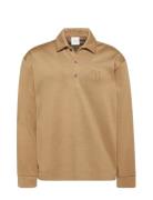 Ls Stretch Wool Blend Interlock Calvin Klein Beige