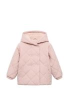 Hood Puffer Coat Mango Pink
