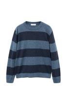 Knit Striped Sweater Mango Navy
