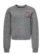 Kogteddy L/S Pullover Knt Noos Kids Only Grey