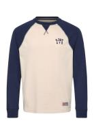 Vintage Athletic Baseball Top Superdry Cream