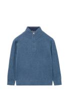 Perkins-Neck Sweater Mango Blue