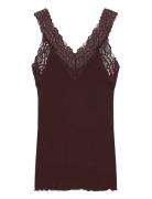 Rwbernadine Organic Cotton Sl Lace Rosemunde Brown