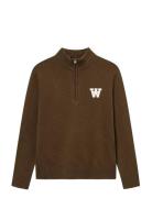 Wwtay Half Zipper 25081 WOOD WOOD Brown