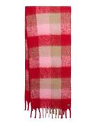Check Patterned Scarf Superdry Red