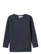 Nmnwax Wool Rib Ls Top Noos Name It Navy