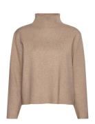 Mslupi High Neck Knit Pullover Minus Beige