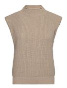 Msnaomi Knit Vest Minus Beige
