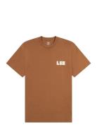 Ww Graphic Tee Lee Jeans Brown