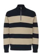 Onsphil Reg 12 Struc Half Zip Knit Noos ONLY & SONS Navy