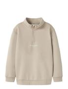 Nkmbrody Ls Nreg Sweat Zip Bru Noos Name It Cream