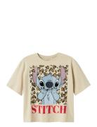 Nkfjixi Stitch Ss Rlx Top Box Noos Wdi Name It Beige