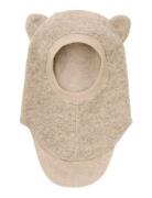 Balaclava Ears Wool Huttelihut Beige