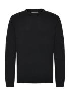O Neck Recycled Yarn Knit Lindbergh Black