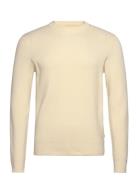 Rib Knitted O-Neck Knit Lindbergh Cream