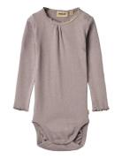 Rib Body L/S Lotta Wheat Purple