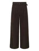 Vittamw High Wide Pant My Essential Wardrobe Brown