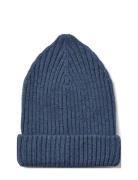 Beanie Topper Wheat Navy
