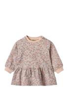 Sweat Dress L/S Zenia Wheat Pink