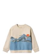 Sweatshirt L/S Print Steff Wheat Cream