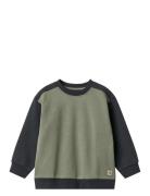 Sweatshirt L/S Block Ellis Wheat Navy