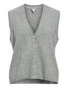 Objivona S/L Re Knit Vest 140 Object Grey