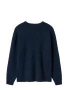 Nlmkave Ls O-Neck Knit LMTD Navy