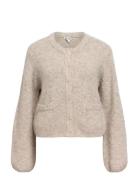 Objsaggia Re L/S Knit Cardigan Noos Object Beige