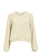 Objsaggia Re L/S Knit Cardigan Noos Object Cream