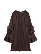 Vmlola L/S Abk Dress Wvn Btq Vip Vero Moda Brown