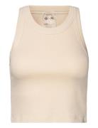 Ease Ribbed Tank Top Aim´n Beige