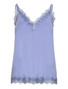 Rwbillie Sl Lace Strap Top Rosemunde Blue