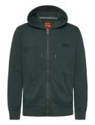 Essential Logo Washed Ziphood Superdry Green