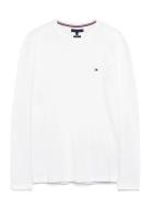 Stretch Slim Fit Long Sleeve Tee Tommy Hilfiger White