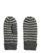 Pcnorma Stripe Mittens Bc Pieces Grey