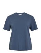 Vinora S/S T-Shirt - Noos Vila Blue