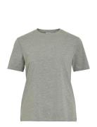 Vinora S/S T-Shirt - Noos Vila Grey