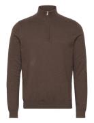 Claude Half-Zip Knit Clean Cut Copenhagen Brown