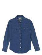Western Shirt Wrangler Blue