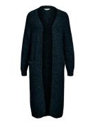 Objmilu Ls Lo Long Knit Cardigan Noos Object Black