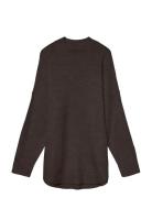 Vmplaza Ls Highnck Long Pullover Ga Noos Vero Moda Brown